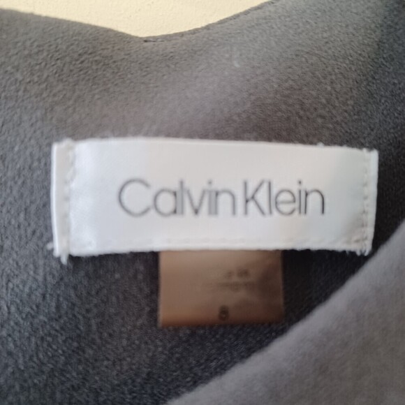 EUC ✨ CALVIN KLEIN -Sleeveless Round Neck Fit Flare A Line Dress  Size 8 - Picture 5 of 5